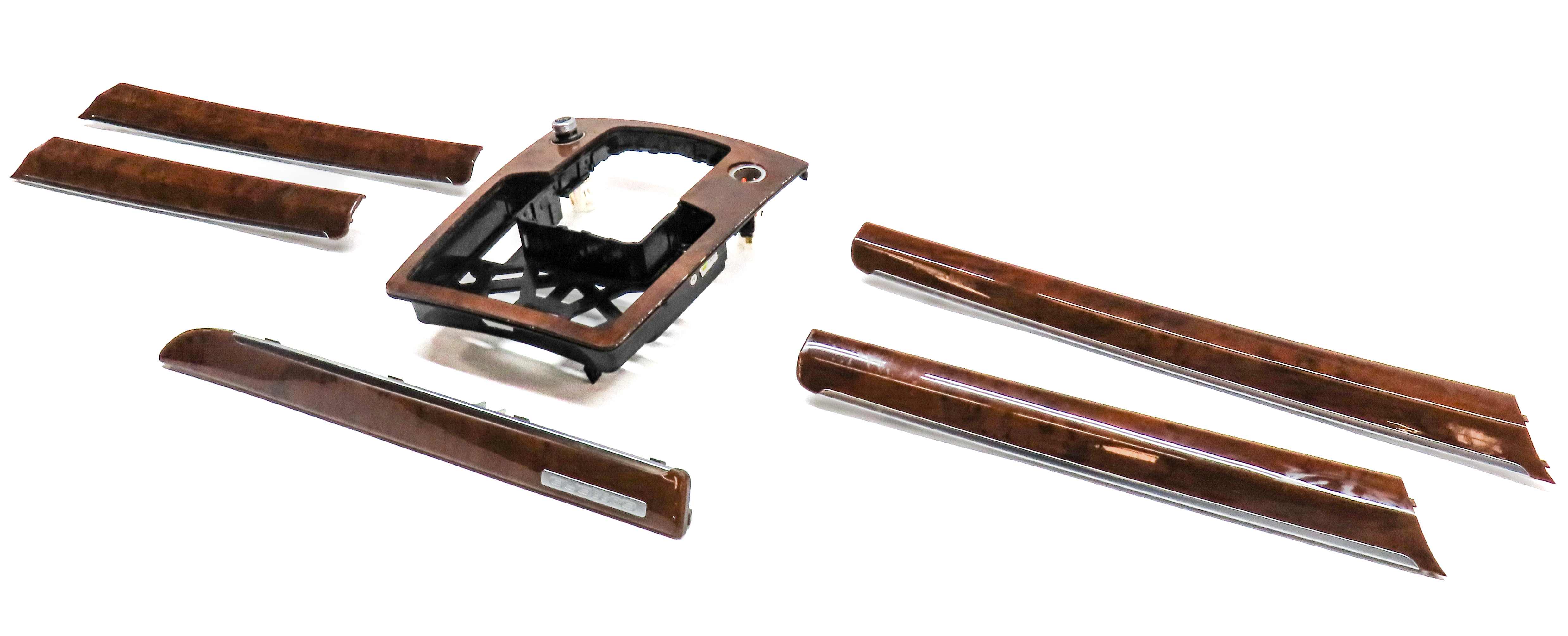 2014 AUDI Q7 (4L) 3.0L INTERIOR DASH CENTER CONSOLE DOOR TRIM SET/6  (Walnut) — exact item pictured